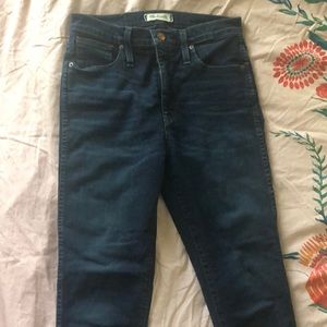 Madewell ten inch high rise skinny